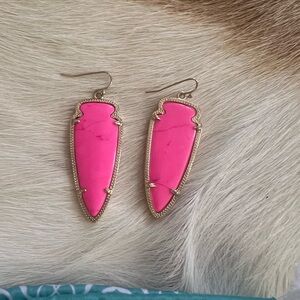 Kendra Scott Skylar Hot Pink Earrings